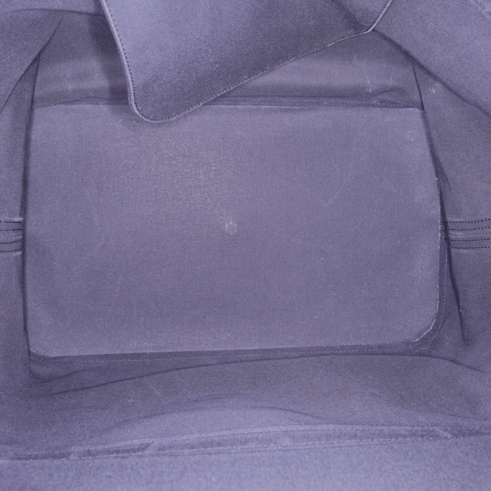 Borsa da viaggio Louis Vuitton Grimaud in tela a scacchi e pelle nera - Detail D2