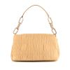 Dior Délices bag worn on the shoulder or carried in the hand in beige leather cannage - 360 thumbnail