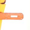 Borsa Hermes Birkin 35 cm in pelle togo Jaune d'Or e profili arancioni - Detail D4 thumbnail
