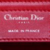 Dior Lady Dior medium model handbag in red leather cannage - Detail D4 thumbnail