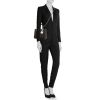 Dior Lady Dior medium model shoulder bag in black leather cannage - Detail D2 thumbnail