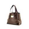 Louis Vuitton Hampstead handbag in ebene damier canvas and brown leather - 00pp thumbnail