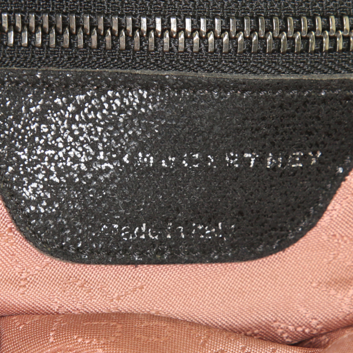 Stella McCartney Falabella handbag in black canvas - Detail D3
