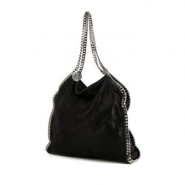 Bolso de mano Stella McCartney Falabella en lona negra
