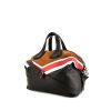 Givenchy Nightingale handbag in black, white and red leather and brown suede - 00pp thumbnail