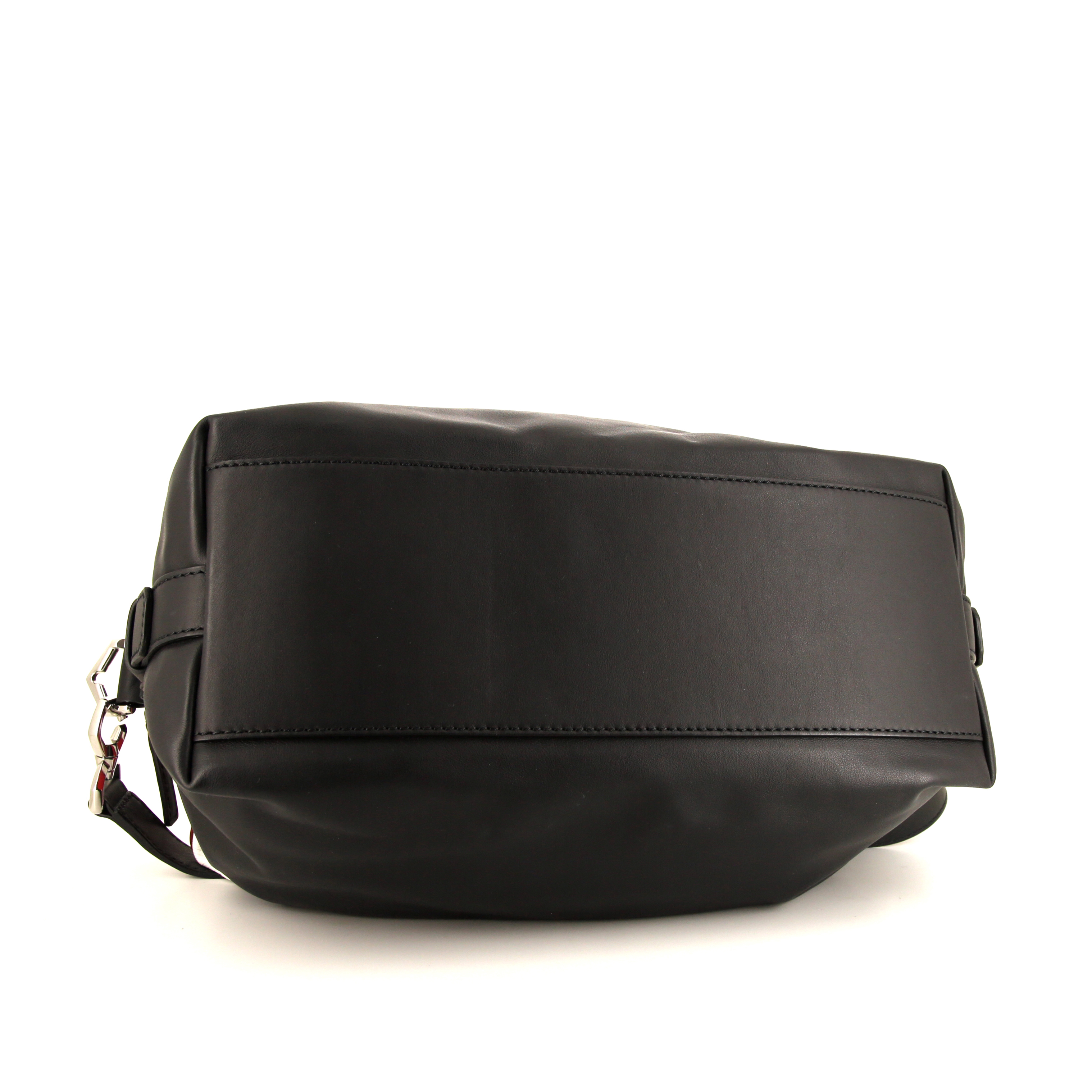 Borsa Givenchy Nightingale in pelle nera bianca e rossa e camoscio marrone - Detail D4