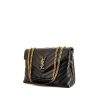 Saint Laurent Loulou shoulder bag in black chevron quilted leather - 00pp thumbnail
