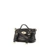 Mulberry Alexa small model shoulder bag in navy blue leather - 00pp thumbnail