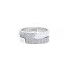 Dinh Van Seventies medium model ring in white gold and diamonds - 00pp thumbnail