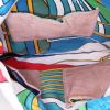 Sac cabas Hermès Petit H en toile multicolore et soie multicolore - Detail D2 thumbnail