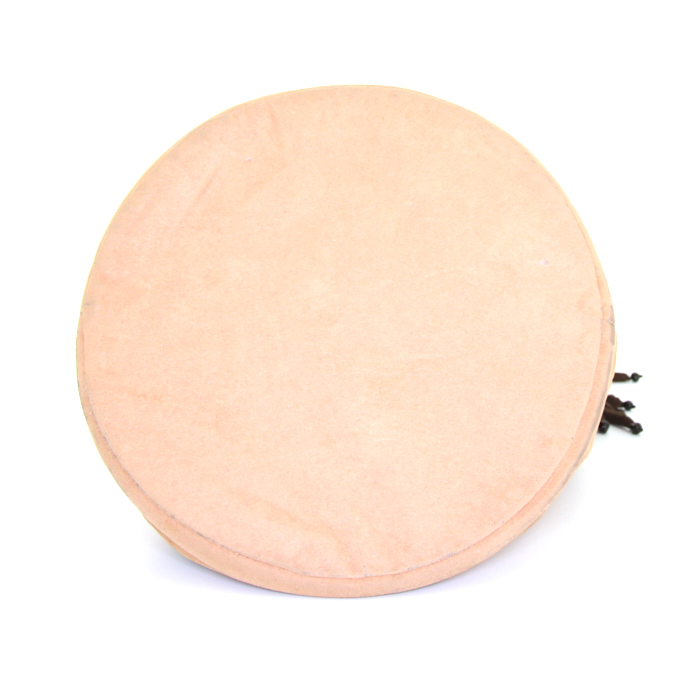 Sac cabas Hermès Petit H en tissu siglé beige et soie marron - Detail D4