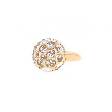 Anello Pomellato Harem in oro rosa e cristallo di rocca