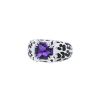 Dior ring in white gold,  enamel and amethyst - 00pp thumbnail