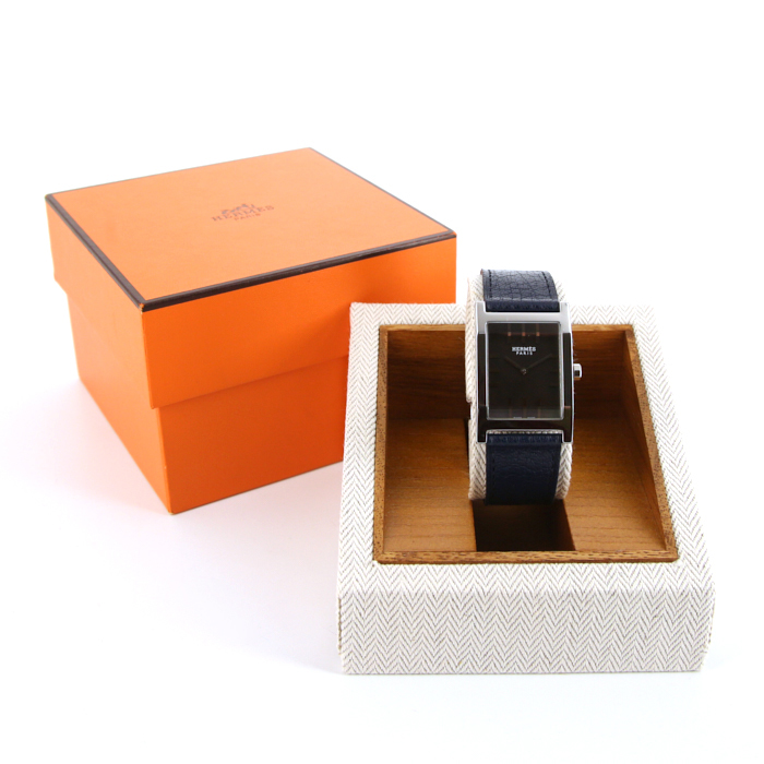 Montre Hermes Tandem en acier Ref :  TA1.710 Vers  2000