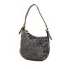 Fendi Oyster night bag in satin and black leather - 00pp thumbnail