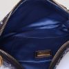 Fendi Oyster night bag in satin and black leather - Detail D2 thumbnail