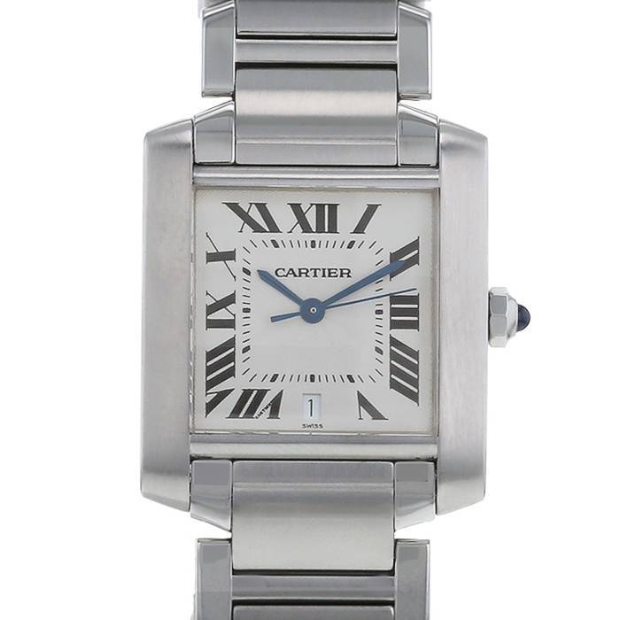 Cartier Tank Française watch in stainless steel Ref:  2302 Circa  1990 - 00pp