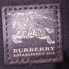 Burberry shoulder bag in beige Haymarket canvas and brown leather - Detail D3 thumbnail