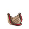 Gucci shoulder bag in logo canvas and brown leather - 00pp thumbnail