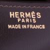 Bolsito de mano Hermes Rio en cuero box marrón - Detail D3 thumbnail