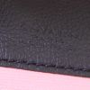 Sac cabas Goyard Saint-Louis Claire Voie grand modèle en toile Goyardine noire et rose et cuir noir - Detail D3 thumbnail