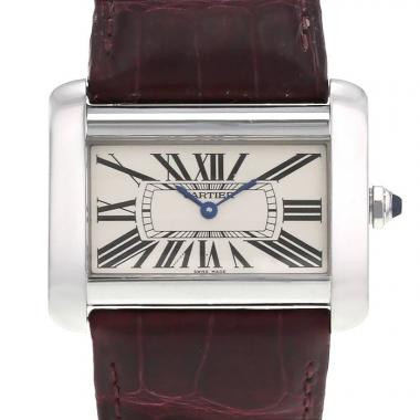 Cartier Tank Divan watch in stainless steel Ref:  2600 Circa  2000