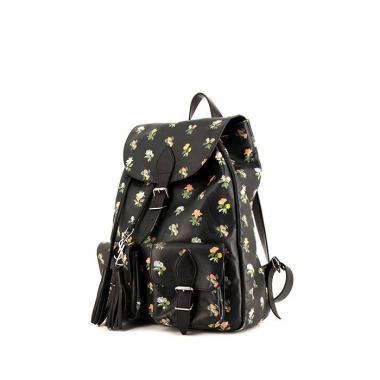 Sac à dos Saint Laurent Festival en cuir noir