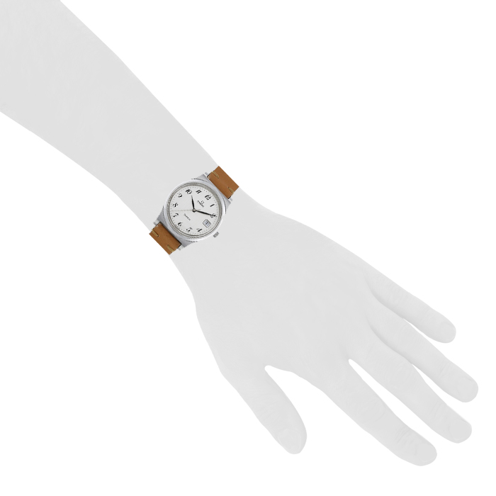 Montre Omega Genève en acier Ref :  136.0102 Vers  1970 - Detail D1