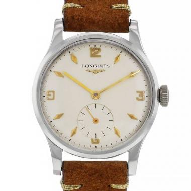 Reloj Longines Vintage de acero Circa  1950