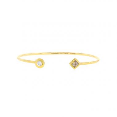 Bracciale De Beers Talisman in oro giallo,  diamante e diamante grezzo