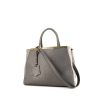 Fendi 2 Jours handbag in grey leather - 00pp thumbnail