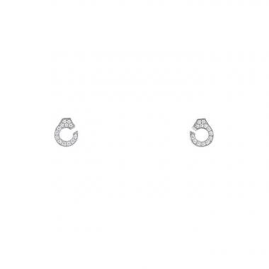 Pendientes Dinh Van Menottes en oro blanco y diamantes