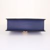Gucci Sylvie bag worn on the shoulder or carried in the hand in navy blue leather - Detail D5 thumbnail