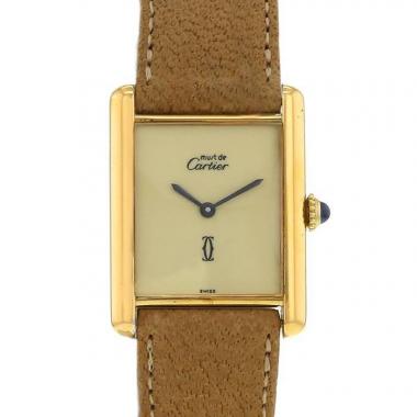 Orologio Cartier Tank Must in vermeil Circa  1980
