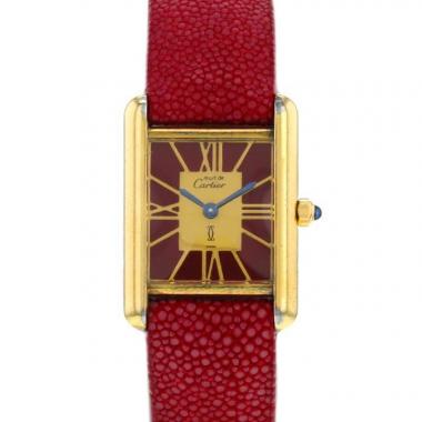 Montre Cartier Tank Must en vermeil Vers  1990