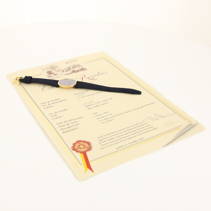 Montre Patek Philippe Golden Ellipse en or jaune Ref :  3546 Vers  1968