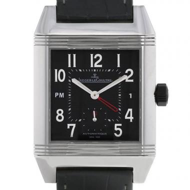 Reloj Jaeger-LeCoultre Reverso Squadra Hometime de acero Ref :  230277 Circa  2010