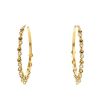 Paire de créoles Dior Coquine grand modèle en or jaune et diamants - 00pp thumbnail