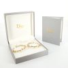 Par de criollas Dior Coquine modelo grande en oro amarillo y diamantes - Detail D2 thumbnail