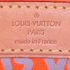 Sac cabas Louis Vuitton Neverfull Editions Limitées Stephen Sprouse grand modèle en toile monogram marron et rouge-orangé et cuir naturel - Detail D3 thumbnail