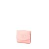 Portafogli Chanel in pelle martellata rosa - 00pp thumbnail