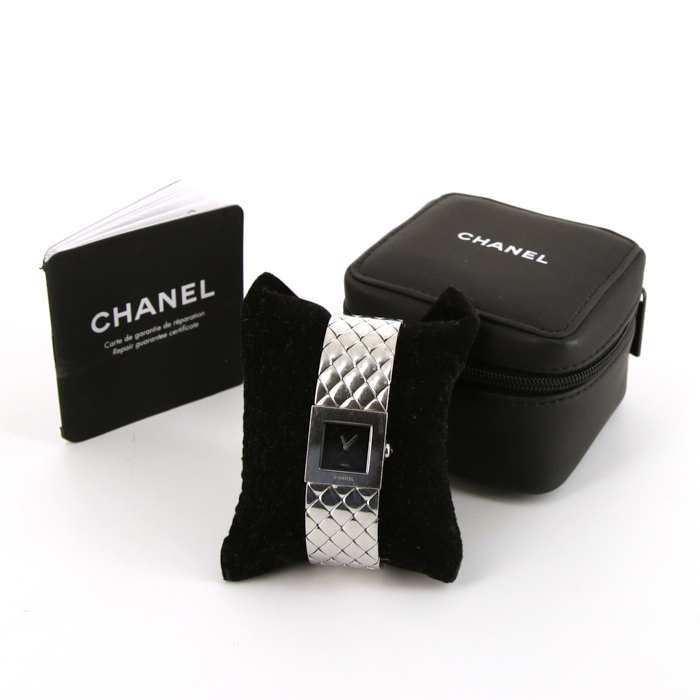 Orologio Chanel Matelassé in acciaio Circa  1990