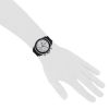Chanel J12 Chronographe watch in black ceramic and black rubber Circa  2000 - Detail D1 thumbnail