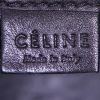 Bolso bandolera Céline Luggage Nano en cuero negro y beige y ante azul marino - Detail D4 thumbnail