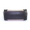 Bolso bandolera Céline Luggage Nano en cuero negro y beige y ante azul marino - Detail D5 thumbnail
