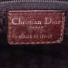Borsa da spalla o a mano Dior Drawstring in pelle cannage marrone - Detail D3 thumbnail