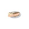 Cartier Trinity medium model ring in 3 golds and diamonds, size 53 - 00pp thumbnail