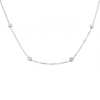 Collar Cartier Diamant Léger en oro blanco y diamantes