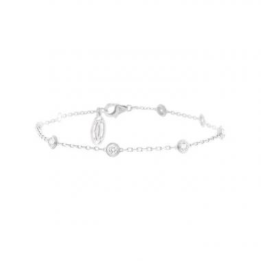 Bracciale Cartier Diamant Léger in oro bianco e diamanti