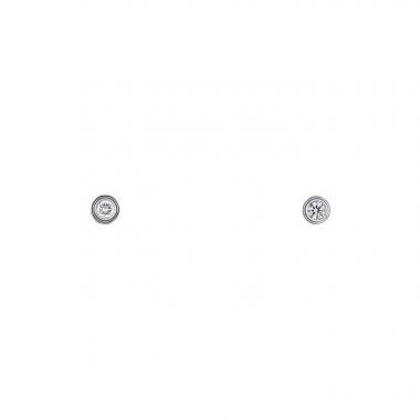 Pendientes Cartier Diamant Léger en oro blanco y diamantes